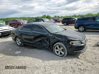 2013 Volkswagen Passat SE with VIN 1VWBN7A30DC134309, listed as a Copart auction lot 55862505 with 162,649 mi miles and Salvage title. Bid and sale history available at DreamBid. Image 13.
