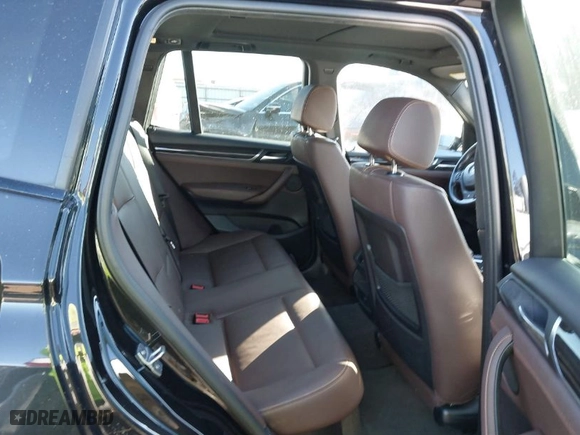 2015 BMW X3 xDrive28i with VIN 5UXWX9C50F0D61157, listed as a IAAI auction lot 41637211 with 80,502 mi miles. Bid and sale history available at carsss.com. Image 8.