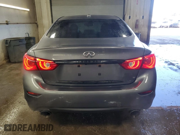 2014 Infiniti Q50 Premium with VIN JN1BV7AR5EM700289, listed as a Copart auction lot 47841695 with 122,579 mi miles and Salvage Title. Bid and sale history available at carsss.com. Image 6.