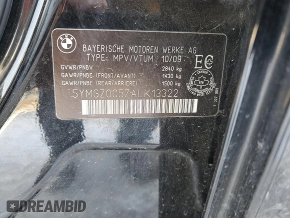 2010 BMW X6 M with VIN 5YMGZ0C57ALK13322, listed as a Copart auction lot 84522144 with 166,677 mi miles and Clean Title. Bid and sale history available at carsss.com. Image 14.