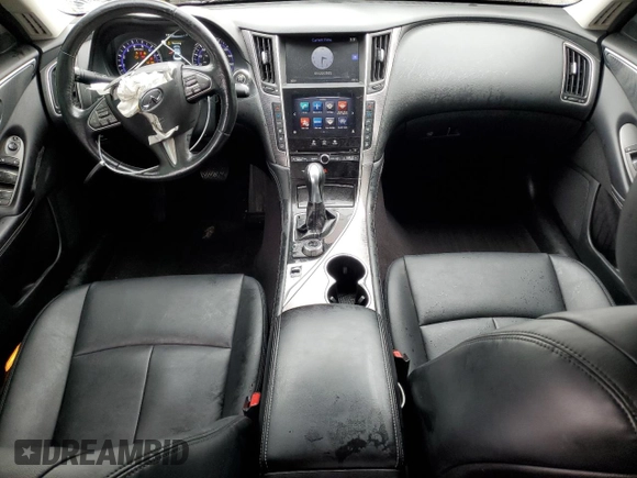2015 Infiniti Q50 z VIN JN1BV7ARXFM399570, wystawiony jako Copart lot #57673905 z przebiegiem 126 841 mil mil oraz Szkoda całkowita • Salvage title. Historia ofert i sprzedaży dostępna na DreamBid. Obrazek 8.