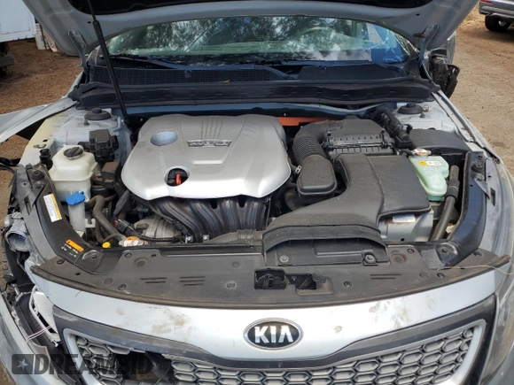 2015 Kia Optima Hybrid with VIN KNAGM4AD6F5083356, listed as a Copart auction lot 50904514 with 0 mi miles and Non Repairable. Bid and sale history available at carsss.com. Image 11.