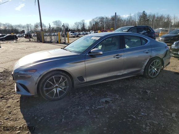 2025 Genesis G70 2.5T with VIN KMTG34SC3SU151822, listed as a Copart auction lot 48240125 with 5,781 mi miles and Clean Title. Bid and sale history available at carsss.com. Image 1.