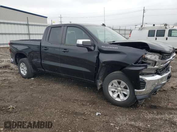 2021 Chevrolet Silverado 1500 LT with VIN 1GCRWCEKXMZ303497, listed as a Copart auction lot 72714484 with 48,682 mi miles and Salvage Title. Bid and sale history available at DreamBid. Image 4.