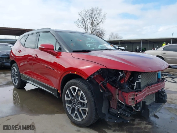 2024 Chevrolet Blazer RS with VIN 3GNKBERS5RS184241, listed as a IAAI auction lot 41408120 with 11,857 mi miles. Bid and sale history available at carsss.com. Image 1.