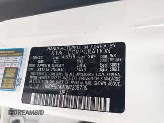 2022 Kia Seltos EX z VIN KNDERCAA0N7238739, wystawiony jako IAAI lot #42222017 z przebiegiem 72 565 mil mil oraz . Historia ofert i sprzedaży dostępna na DreamBid. Obrazek 9.