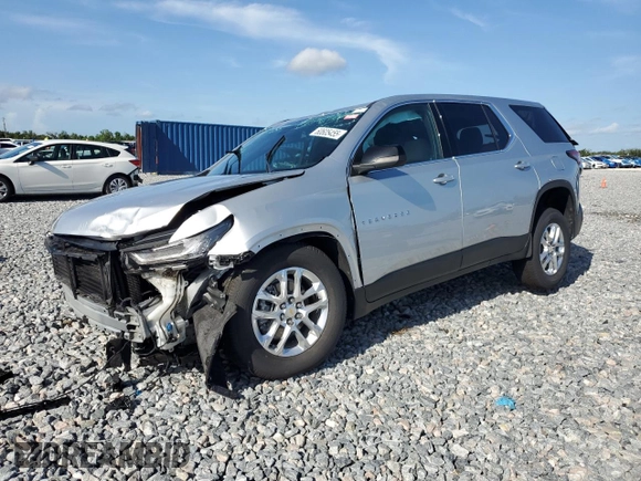 2022 Chevrolet Traverse LS with VIN 1GNERFKW0NJ156970, listed as a Copart auction lot 60605455 with 45,917 mi miles and Non repairable. Bid and sale history available at DreamBid. Image 1.