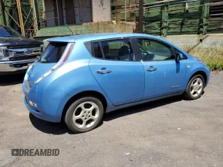 2012 Nissan LEAF SL with VIN JN1AZ0CPXCT025268, listed as a Copart auction lot 48151824 with 114,029 mi miles and Non Repairable. Bid and sale history available at carsss.com. Image 3.