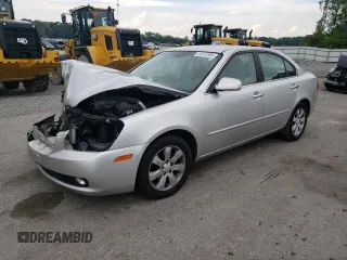 2007 Kia Optima EX z VIN KNAGE124675094031, wystawiony jako Copart lot #54313385 z przebiegiem 182 232 mil mil oraz Szkoda całkowita • Salvage title. Historia ofert i sprzedaży dostępna na DreamBid. Obrazek 1.
