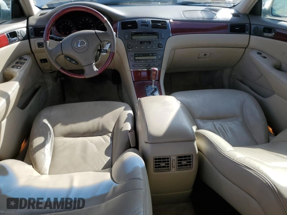 2003 Lexus ES 300 with VIN JTHBF30G530099830, listed as a Copart auction lot 52712945 with 142,874 mi miles and Salvage Title. Bid and sale history available at DreamBid. Image 8.