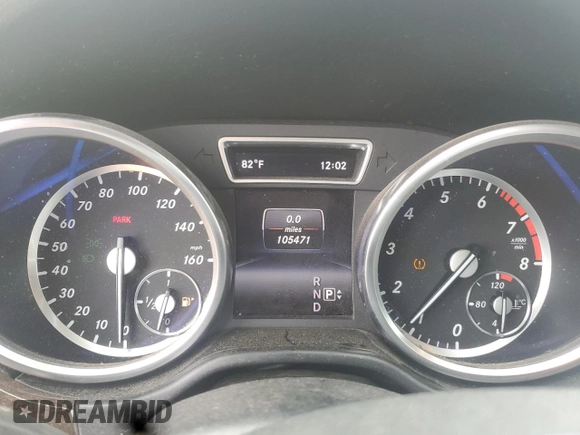 2014 Mercedes-Benz M 350 with VIN 4JGDA5HB9EA273288, listed as a Copart auction lot 59488055 with 105,471 mi miles and Salvage title. Bid and sale history available at DreamBid. Image 9.