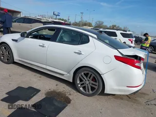 2013 Kia Optima SX with VIN 5XXGR4A62DG233168, listed as a IAAI auction lot 41820220 with 153,526 mi miles. Bid and sale history available at carsss.com. Image 3.
