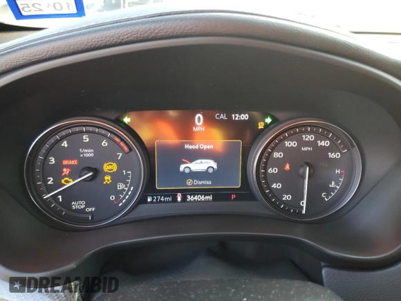 2022 Cadillac XT4 FWD Sport with VIN 1GYFZER48NF169913, listed as a Copart auction lot 84457034 with 36,406 mi miles and Clean title. Bid and sale history available at DreamBid. Image 9.