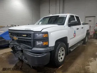 2015 Chevrolet Silverado 1500 Work Truck with VIN 1GCVKPEC5FZ149312, listed as a Copart auction lot 49385635 with 159,285 mi miles and Salvage Title. Bid and sale history available at carsss.com. Image 1.