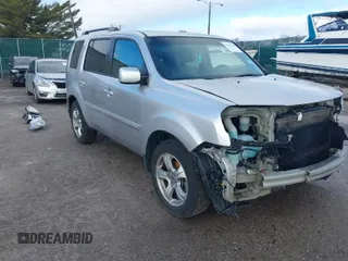 2013 Honda Pilot EX-L with VIN 5FNYF3H76DB013332, listed as a IAAI auction lot 41193240 with 121,308 mi miles and . Bid and sale history available at DreamBid. Image 1.