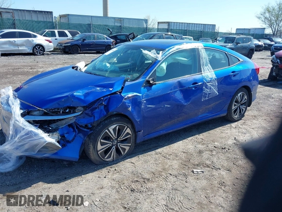 2017 Honda Civic Sedan EX-T with VIN 19XFC1F32HE207503, listed as a IAAI auction lot 41942040 with 60,983 mi miles. Bid and sale history available at carsss.com. Image 2.