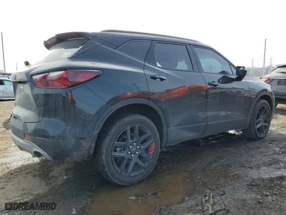 2020 Chevrolet Blazer LT with VIN 3GNKBHRS4LS623633, listed as a Copart auction lot 46491765 with 0 mi miles and Salvage Title. Bid and sale history available at carsss.com. Image 3.