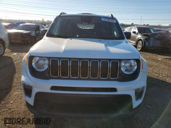2021 Jeep Renegade Jeepster z VIN ZACNJDABXMPN28989, wystawiony jako Copart lot #73168744 z przebiegiem 41 667 mil mil oraz Szkoda całkowita • Salvage title. Historia ofert i sprzedaży dostępna na DreamBid. Obrazek 5.