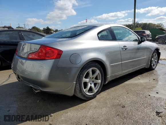 2006 Infiniti G35 Coupe with VIN JNKCV54E46M721715, listed as a Copart auction lot 79238124 with 98,081 mi miles and Salvage Title. Bid and sale history available at carsss.com. Image 3.