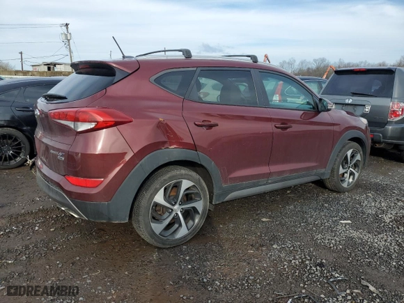2016 Hyundai Tucson Eco with VIN KM8J3CA28GU200975, listed as a Copart auction lot 50155855 with 67,682 mi miles and Salvage Title. Bid and sale history available at carsss.com. Image 3.
