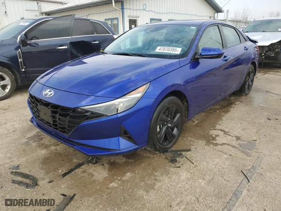 2023 Hyundai Elantra SEL with VIN KMHLM4AG3PU471434, listed as a Copart auction lot 47070395 with 33,995 mi miles and Salvage Title. Bid and sale history available at carsss.com. Image 1.