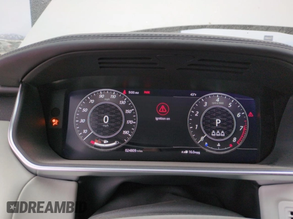 2022 Land Rover Range Rover Sport SVR with VIN SALWZ2RE2NA220101, listed as a Copart auction lot 54006325 with 24,809 mi miles and Salvage title. Bid and sale history available at DreamBid. Image 9.