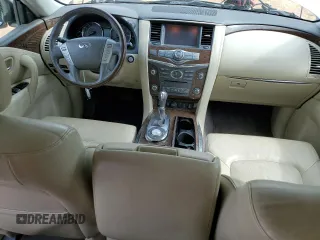 2017 Infiniti QX80 with VIN JN8AZ2NF8H9640603, listed as a Copart auction lot 60391994 with 120,152 mi miles and Salvage Title. Bid and sale history available at carsss.com. Image 8.