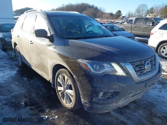 2018 Nissan Pathfinder SV with VIN 5N1DR2MM4JC670016, listed as a IAAI auction lot 41394190 with 143,705 mi miles. Bid and sale history available at carsss.com. Image 1.