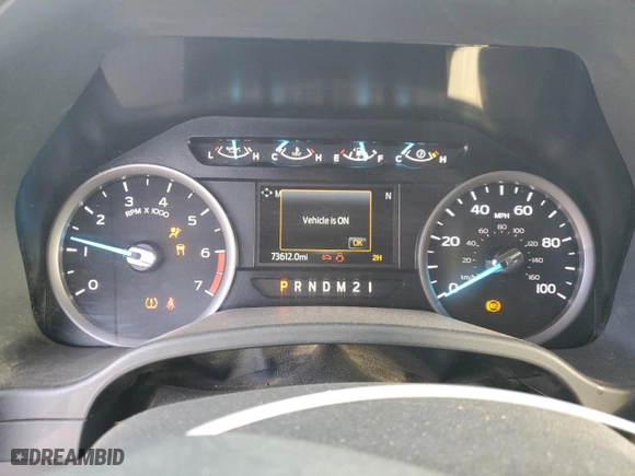 2022 Ford Super Duty F-250 SRW XL with VIN 1FT7W2B65NEC24787, listed as a Copart auction lot 42937495 with 73,612 mi miles and Salvage Title. Bid and sale history available at carsss.com. Image 9.