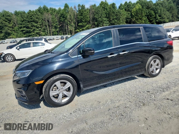 2019 Honda Odyssey EX z VIN 5FNRL6H58KB136964, wystawiony jako Copart lot #64272595 z przebiegiem 171 617 mil mil oraz Czysty tytuł • Clean title. Historia ofert i sprzedaży dostępna na DreamBid. Obrazek 1.