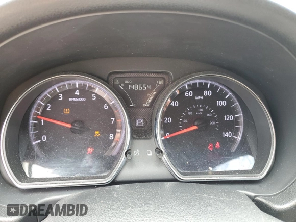 2016 Nissan Versa SV with VIN 3N1CN7AP1GL827640, listed as a Copart auction lot 61102095 with 148,654 mi miles and Salvage title. Bid and sale history available at DreamBid. Image 9.