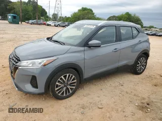 2022 Nissan Kicks SV z VIN 3N1CP5CV4NL502715, wystawiony jako Copart lot #53373175 z przebiegiem 59 785 mil mil oraz Szkoda całkowita • Salvage title. Historia ofert i sprzedaży dostępna na DreamBid. Obrazek 1.