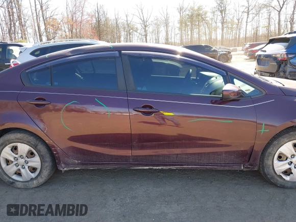 2017 Kia Forte LX with VIN 3KPFK4A75HE148512, listed as a IAAI auction lot 41869999 with 108,956 mi miles. Bid and sale history available at carsss.com. Image 14.