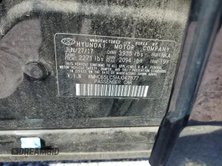 2017 Hyundai Ioniq Blue with VIN KMHC65LC5HU047877, listed as a Copart auction lot 50234285 with 131,058 mi miles and Salvage Title. Bid and sale history available at DreamBid. Image 13.