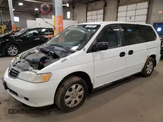 2002 Honda Odyssey LX z VIN 5FNRL18572B045932, wystawiony jako Copart lot #49925805 z przebiegiem 274 319 mil mil oraz Czysty tytuł • Clean title. Historia ofert i sprzedaży dostępna na DreamBid. Obrazek 1.