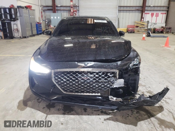 2019 Genesis G70 Dynamic with VIN KMTG34LE1KU019917, listed as a Copart auction lot 46551025 with 102,348 mi miles and Non Repairable. Bid and sale history available at DreamBid. Image 5.