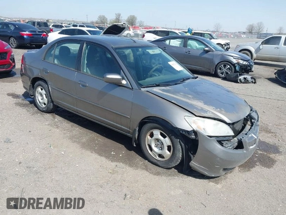 2004 Honda Civic with VIN JHMES96674S020013, listed as a IAAI auction lot 41827411 with 118,601 mi miles. Bid and sale history available at carsss.com. Image 1.
