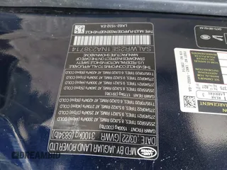 2022 Land Rover Range Rover Sport HSE Dynamic with VIN SALWR2SE1NA238714, listed as a IAAI auction lot 41516845 with 52,325 mi miles and . Bid and sale history available at DreamBid. Image 9.