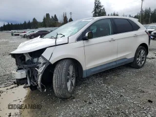2017 Ford Edge Titanium with VIN 2FMPK4K97HBB45022, listed as a Copart auction lot 49008535 with 58,067 mi miles and Salvage Title. Bid and sale history available at carsss.com. Image 1.