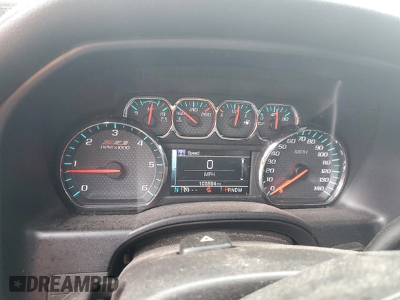 2016 Chevrolet Silverado 1500 LT with VIN 1GCVKRECXGZ383216, listed as a Copart auction lot 56497415 with 105,894 mi miles and Salvage Title. Bid and sale history available at DreamBid. Image 9.