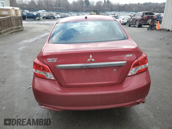 2020 Mitsubishi Mirage G4 SE with VIN ML32F4FJ1LHF09881, listed as a Copart auction lot 46986585 with 70,113 mi miles and Salvage Title. Bid and sale history available at carsss.com. Image 6.
