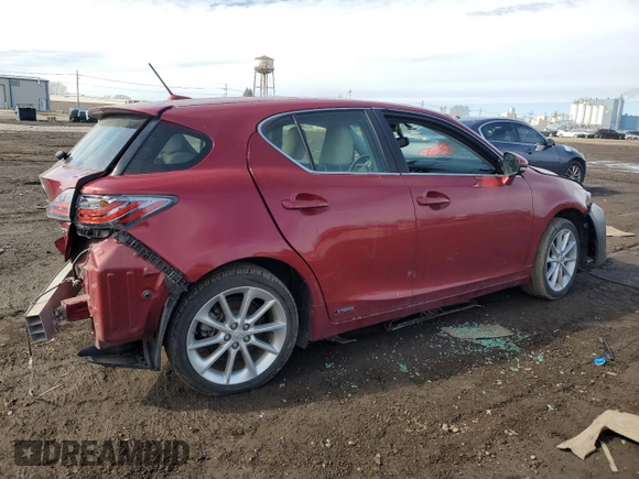 2013 Lexus CT 200h с VIN JTHKD5BH4D2167516, выставлен на аукционе Copart как лот 47007935 с пробегом Не указан миль и Списание • Salvage title. История ставок и продаж доступна на DreamBid. Изображение 3.