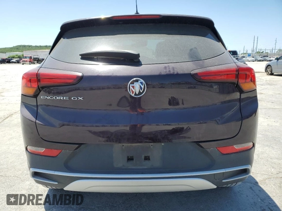2021 Buick Encore GX Select with VIN KL4MMDSLXMB140422, listed as a Copart auction lot 57485335 with 61,924 mi miles and Salvage title. Bid and sale history available at DreamBid. Image 6.