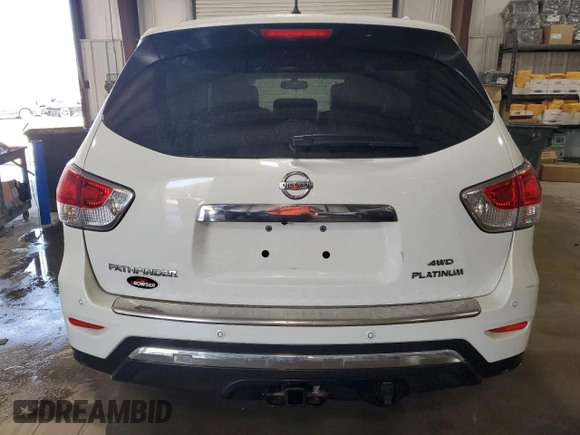 2014 Nissan Pathfinder Platinum with VIN 5N1AR2MM6EC650441, listed as a Copart auction lot 48720005 with 58,709 mi miles and Salvage Title. Bid and sale history available at carsss.com. Image 6.