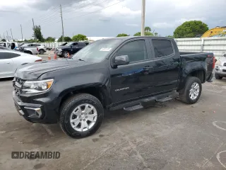 2021 Chevrolet Colorado 2WD LT with VIN 1GCGSCEN4M1100584, listed as a Copart auction lot 64683295 with 42,772 mi miles and Clean title. Bid and sale history available at DreamBid. Image 1.