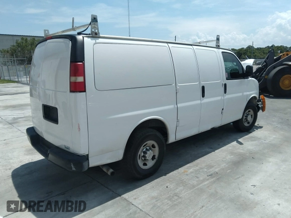 2011 Chevrolet Express Cargo with VIN 1GCWGFBA7B1100172, listed as a IAAI auction lot 36996821 with Not provided miles and . Bid and sale history available at DreamBid. Image 4.
