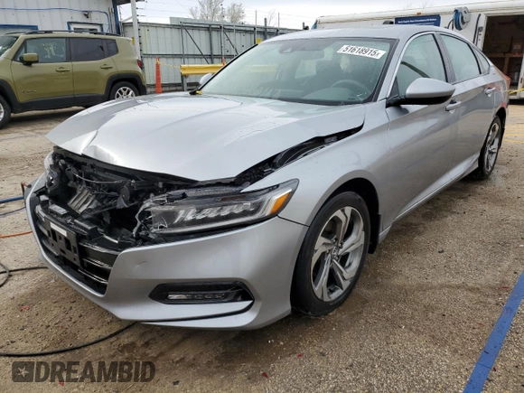 2018 Honda Accord EX with VIN 1HGCV1F49JA072875, listed as a Copart auction lot 51618915 with 137,424 mi miles and Salvage Title. Bid and sale history available at DreamBid. Image 1.