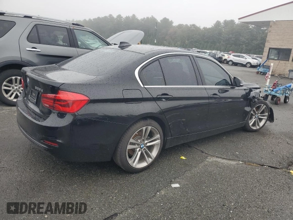 2018 BMW 3 Series 328d with VIN WBA8E5C54JA507646, listed as a Copart auction lot 75518574 with 50,951 mi miles and Salvage title. Bid and sale history available at DreamBid. Image 3.