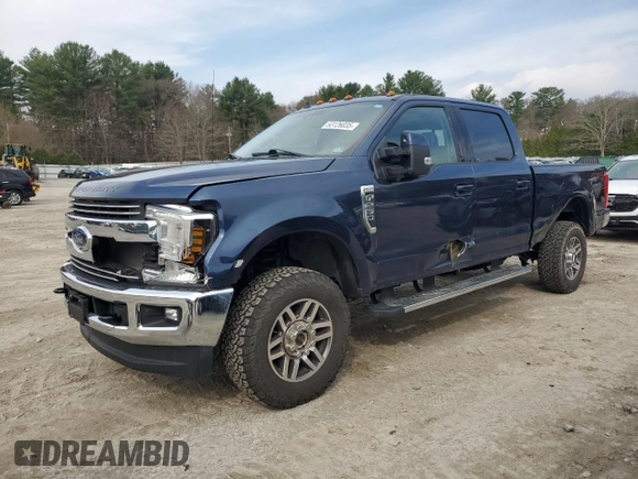 2019 Ford Super Duty F-250 SRW XL with VIN 1FT7W2B69KEG34472, listed as a Copart auction lot 53126035 with 99,948 mi miles and Salvage Title. Bid and sale history available at carsss.com. Image 1.