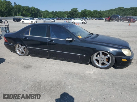2003 Mercedes-Benz S 430 with VIN WDBNG70J83A351710, listed as a Copart auction lot 60496365 with Not provided miles and Salvage title. Bid and sale history available at DreamBid. Image 4.